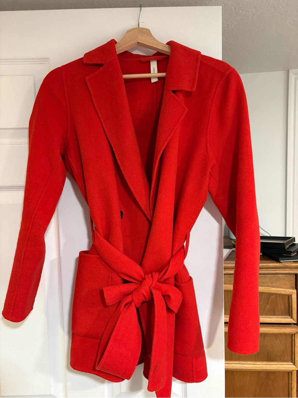 Sissy Boy M Red Tie-Waist Blazer Jacket
